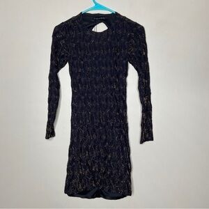 NWT Zara W&B Collection Women Black Cocktail Dress S